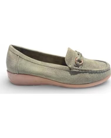 TIMBOS WEDGE LOAFERS FOR WOMEN IN GREEN VERDE