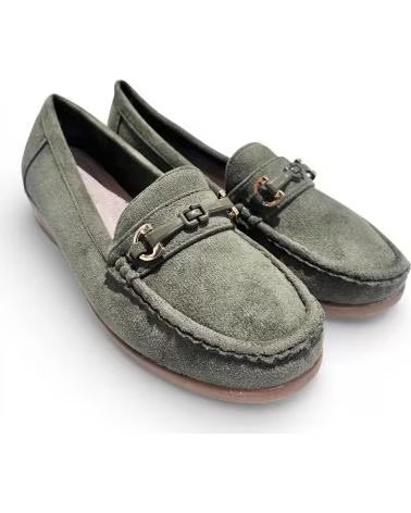 TIMBOS WEDGE LOAFERS FOR WOMEN IN GREEN VERDE