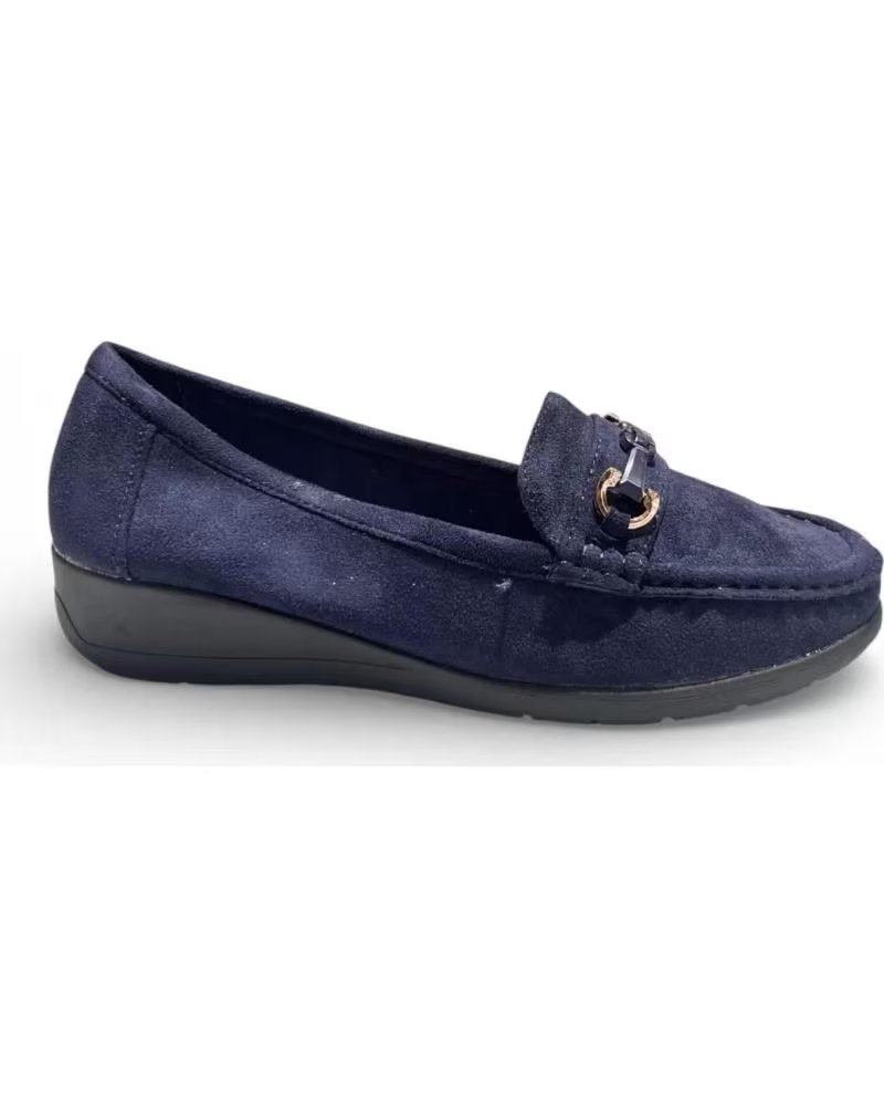 TIMBOS DAMEN-SLIPPER MIT KEILABSATZ IN MARINEBLAU 132429 AZUL