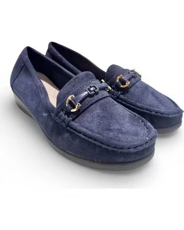 TIMBOS DAMEN-SLIPPER MIT KEILABSATZ IN MARINEBLAU 132429 AZUL