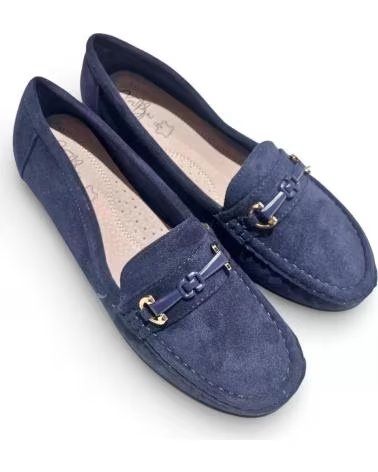 TIMBOS DAMEN-SLIPPER MIT KEILABSATZ IN MARINEBLAU 132429 AZUL