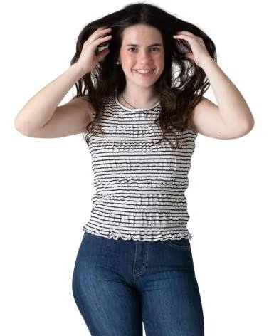 PEPE JEANS CAMISETA SIN MANGAS CON DISEÑO A RAYAS NAN