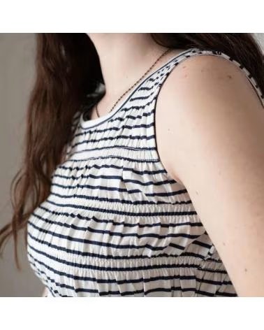 PEPE JEANS CAMISETA SIN MANGAS CON DISEÑO A RAYAS NAN
