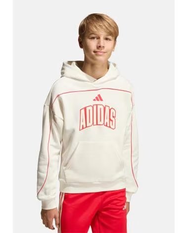ADIDAS FELPA CON CAPPUCCIO BLANCO