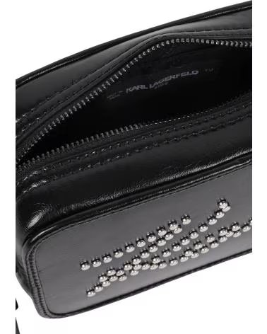 KARL LAGERFELD MALA TIRACOLO COM TACHAS NEGRO