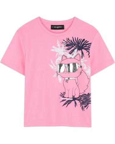 KARL LAGERFELD CAMISETA MANGA CORTA ROSA