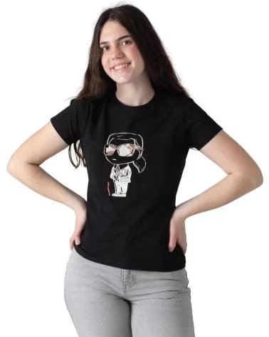 KARL LAGERFELD CAMISETA MANGA CORTA EN COLOR NEGRO