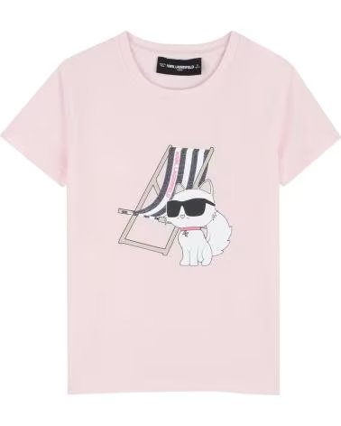 KARL LAGERFELD CAMISETA MANGA CORTA ROSA