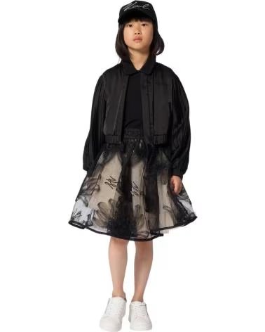 KARL LAGERFELD GIACCA PLISSETTATA Z31131-09B NEGRO