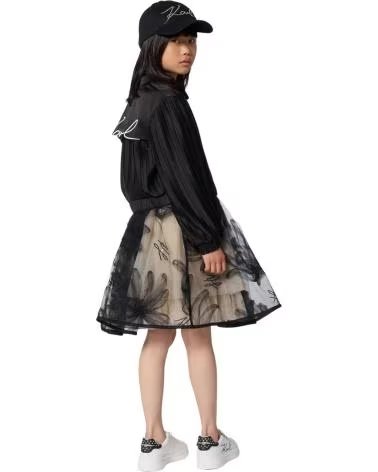 KARL LAGERFELD GIACCA PLISSETTATA Z31131-09B NEGRO