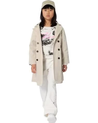 KARL LAGERFELD PANTALON COULEUR CRU CRUDO