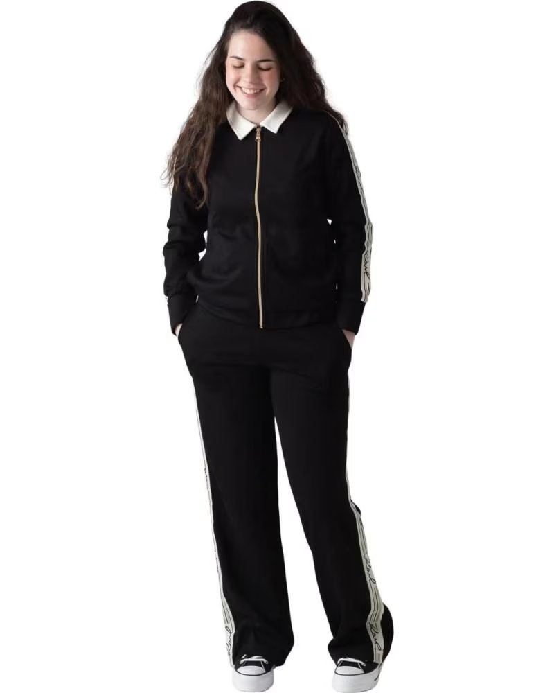 KARL LAGERFELD PANTALONES DEPORTIVOS ANCHOS NEGRO