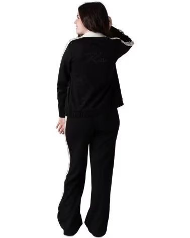 KARL LAGERFELD PANTALONES DEPORTIVOS ANCHOS NEGRO