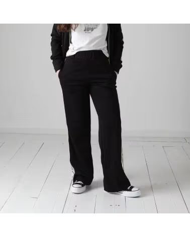 KARL LAGERFELD PANTALONES DEPORTIVOS ANCHOS NEGRO