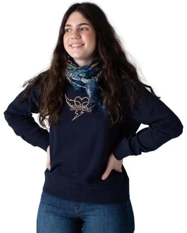 ZADIG AND VOLTAIRE FELPA & BLU CON STAMPA AZUL