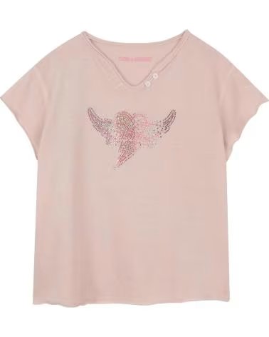 ZADIG AND VOLTAIRE & T-SHIRT MANGA CURTA VIOLETA X60529-92A