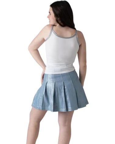 DKNY SAIA DESPORTIVA PLISSADA CINZENTO CLARO GRIS