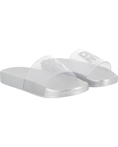 DKNY CHANCLAS D62634-16 EN PLATEADO PARA NINAS GRIS CLARO
