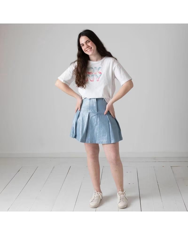 DKNY CAMISETA DE MANGA LARGA D62624-10P EN PARA NINAS BLANCO