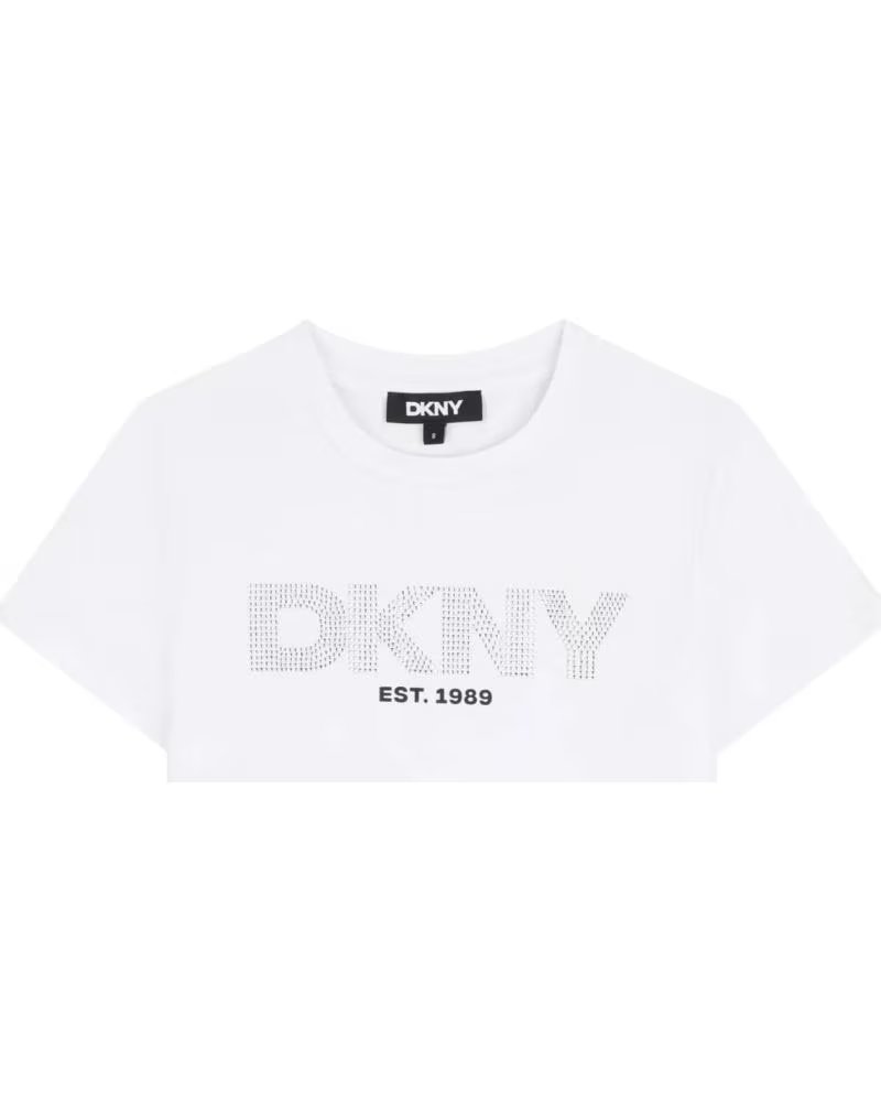 DKNY CAMISETA DE MANGA CORTA D62619-10P EN PARA NINAS BLANCO