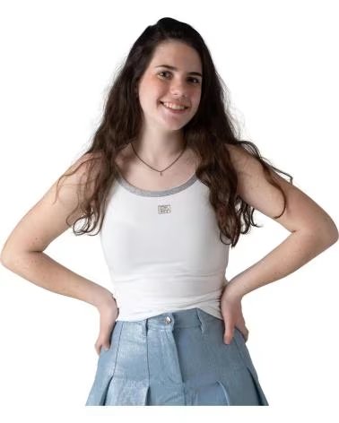 DKNY CAMISETA DE TIRANTES D62613-10P EN PARA NINAS BLANCO