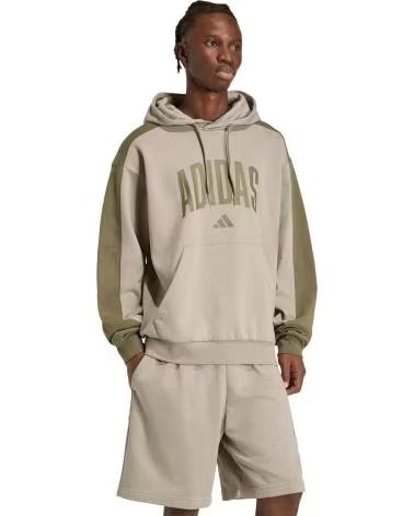 ADIDAS SUDADERA CON CAPUCHA KC0729 EN GRIS PARA HOMBRE VERDE