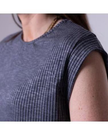 SYSTEM ACTION TOPS EN COLOR AZUL INDIGO AZUL íNDIGO