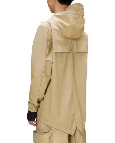 RAINS IMPERMÉABLE COUPE-VENT FISHTAIL JACKET W3, COULEUR SABLE DAWN