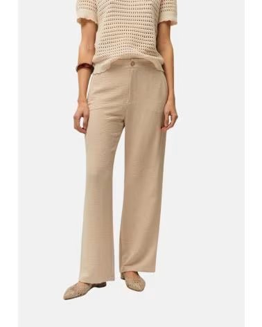 SYSTEM ACTION PANTALONES EN COLOR CRUDO