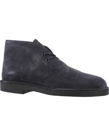 CLARKS STIVALETTI DESERT BOOT EVO IN CAMOSCIO BLU NAVY