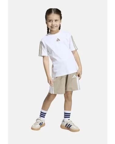 ADIDAS CONJUNTO COM T-SHIRT BRANCA E CALÇÕES BLANCO