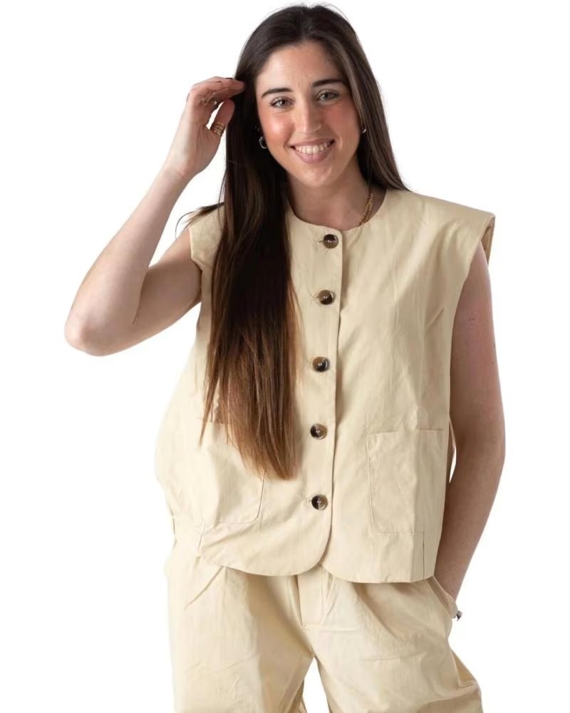 YERSE CHALECOS EN COLOR BEIGE