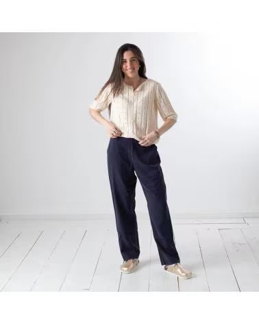 YERSE PANTALONES EN COLOR AZUL