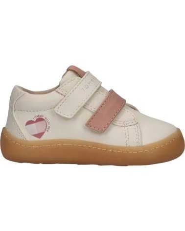 TOMMY HILFIGER ZAPATILLAS T1AH342251355A704 EN BEIGE PARA NINAS BLANCO-ROSA