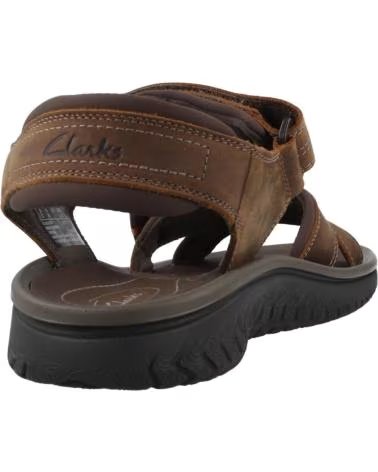 CLARKS SANDALI DA UOMO MODELLO 26182009C IN PELLE MARRONE BEESWAX