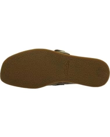 CLARKS MOCASSINS POUR FEMME, STYLE DÉCONTRACTÉ EN CUIR MARRON FONCÉ DARK