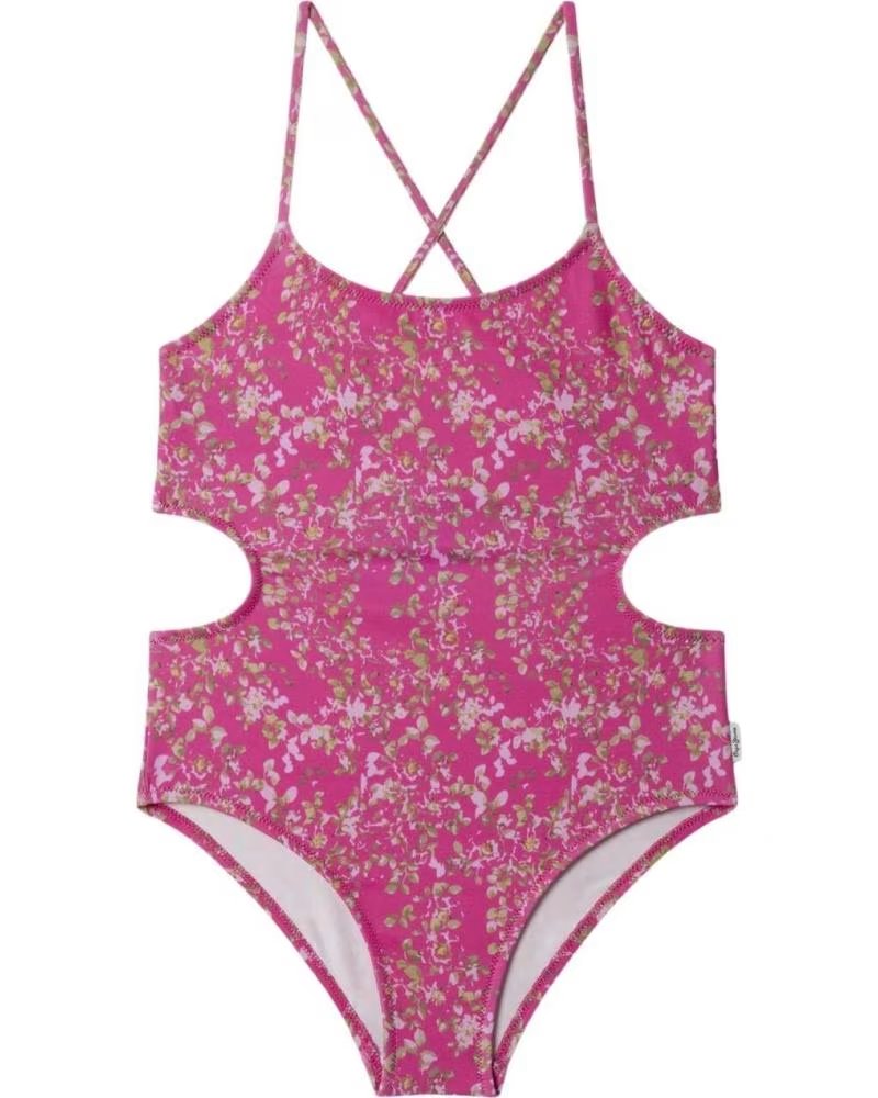 PEPE JEANS FATO DE BANHO PARA MENINA FÚCSIA COM ABERTURAS FUCSIA
