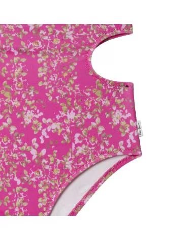 PEPE JEANS FATO DE BANHO PARA MENINA FÚCSIA COM ABERTURAS FUCSIA