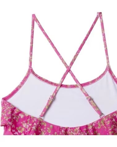 PEPE JEANS FATO DE BANHO PARA MENINA FÚCSIA COM ABERTURAS FUCSIA