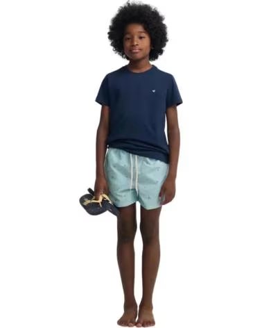 SILBON PRINTED SWIM SHORTS FOR KIDS VERDE
