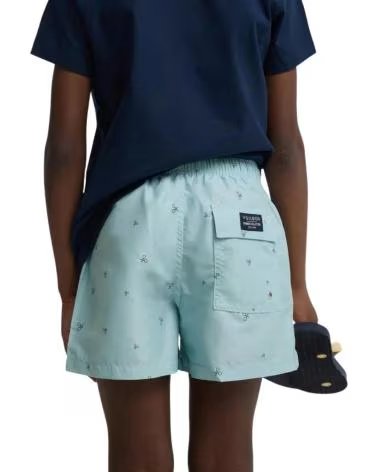 SILBON PRINTED SWIM SHORTS FOR KIDS VERDE