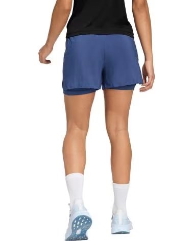 ADIDAS PANTALÓN CORTO DEPORTIVO AZUL PARA MUJER