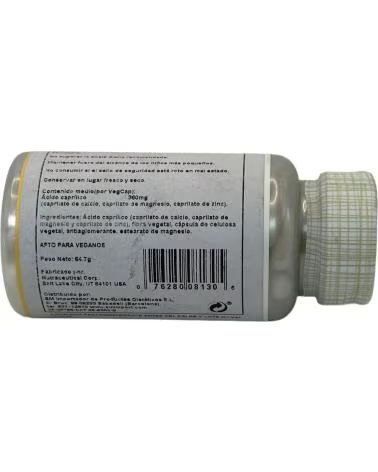 SOLARAY CAPRYLIC ACID ÁCIDO CAPRÍLICO 2163MG 100 CÁPSULAS VEGETAIS