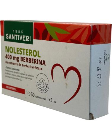 SANTIVERI NOLESTEROL CON BERBERINA 400MG - 30 COMPRIMIDOS