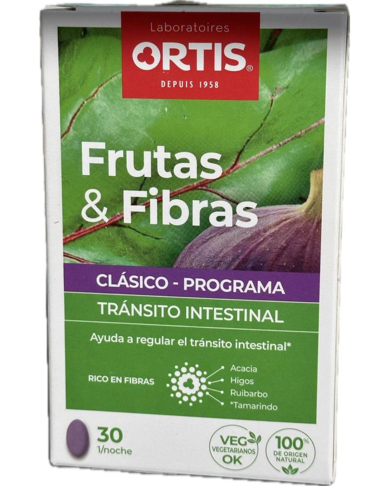 LABORATORIO ORTIS FRUTAS Y FIBRAS CLÁSICO 30 COMPRIMIDOS