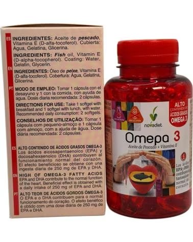 NOVADIET OMEPA 3 CON VITAMINA E 90 PERLAS