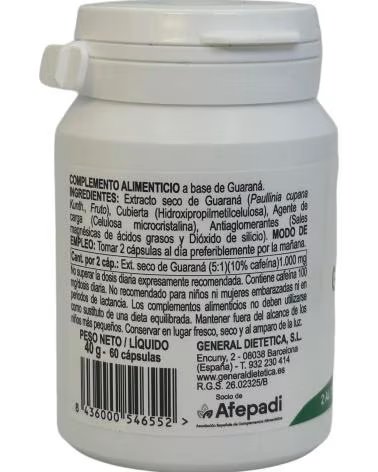 INTEGRALIA EXTRATO SECO DE GUARANÁ PAULLINIA CUPANA 60 CÁPSULAS