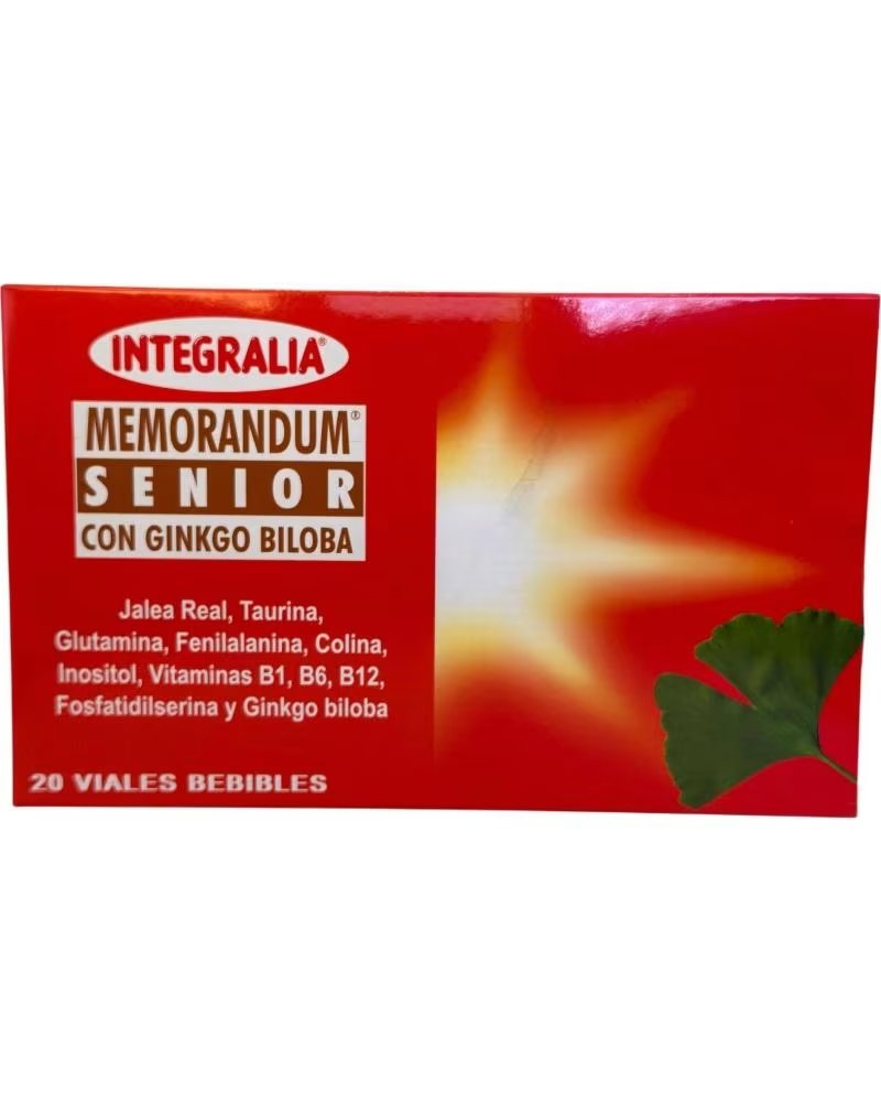 INTEGRALIA MEMORÁNDUM SENIOR WITH GINKGO BILOBA - 20 VIALS