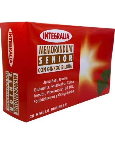 INTEGRALIA MEMORÁNDUM SENIOR WITH GINKGO BILOBA - 20 VIALS