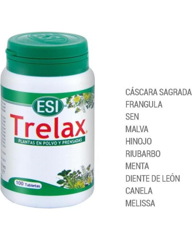 ESI TRELAX, SUPLEMENTO NATURAL PARA EL TRÁNSITO INTESTINAL, 100 COMPRIMIDOS